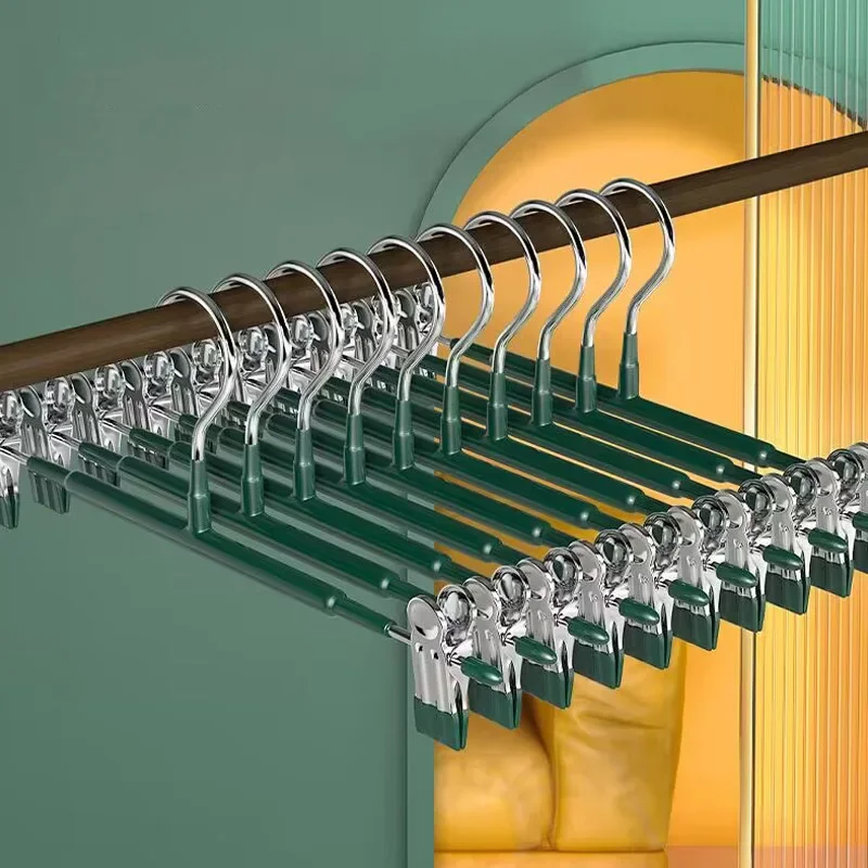 شماعات السراويل مع مقاطع تنورة قابلة للتعديل شماعات للنساء غير قابلة للانزلاق شماعات السراويل للجينز شماعات الملابس للسراويل #1