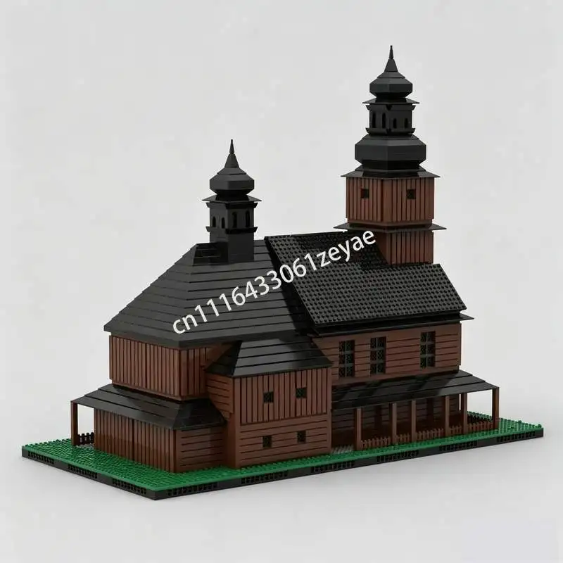 NEW 7368PCS Church Model Custom Puzzle Building Blocks DIY Assembly Historical Toy Popular Gift Collection Display Educational