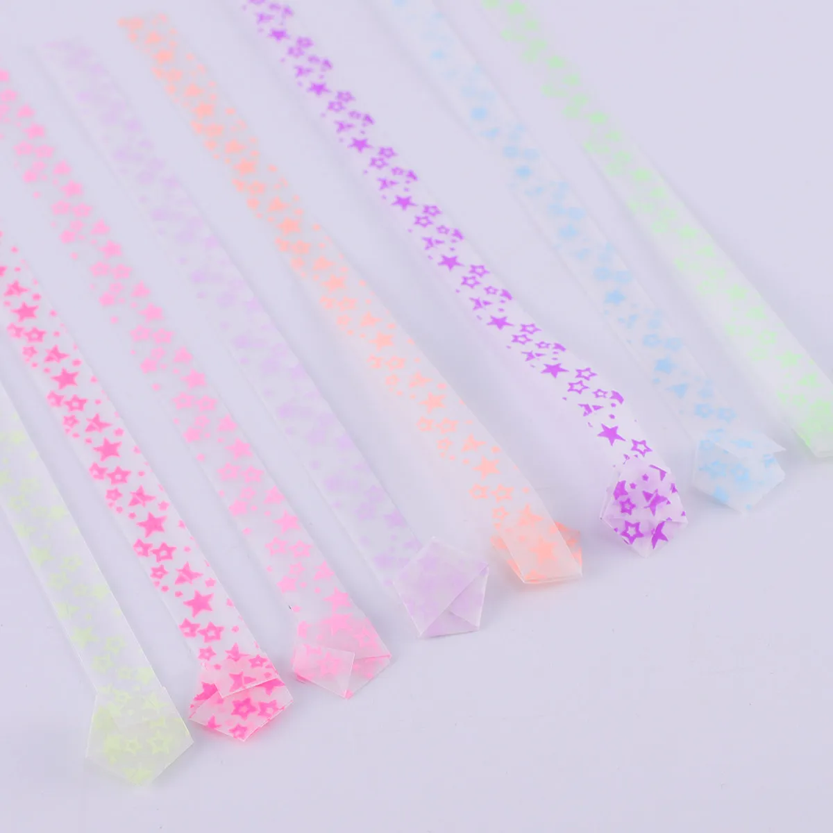 480Pcs Glow in The Dark Star Paper Sheets DIY Craft Kit Premium Thick Paper Glitter Design for School Projects Night