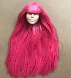 Orignal ST 70th Doll Heads Red Purple Tricolor HairDoll Accessories DIY Doll Parts Girl Christmas Gifts Rare Collection Dolls