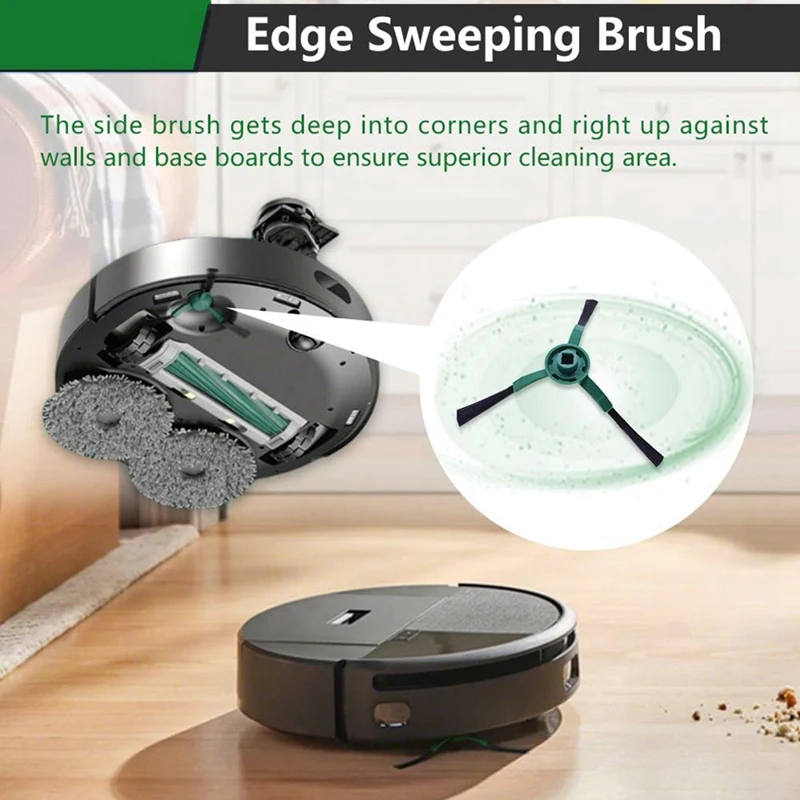For Plus 405 / 505 Combination Accessories Spare Parts Main Side Brush Mop Cloth Dust Bag-A63M view 2