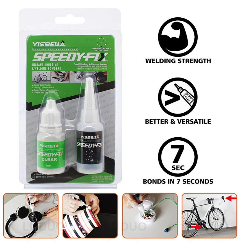 Super Strong Glue 7 Seconds Speedy Fix for Metal Rubber Plastic Wood Repair Sealant Kit Universal Welding Glue DIY Handmade Glue