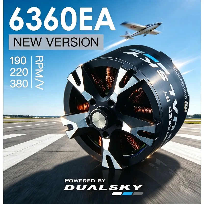 XM6360EA 3rd Gen Brushless Motor, 190KV 220KV 380KV For RC Fixed Wing Airplane