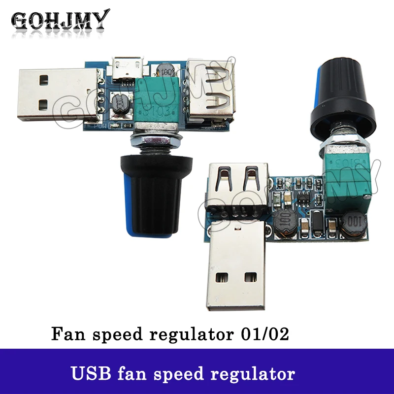 Regulator prędkości wentylatora USB, regulator prędkości wiatru i objętości powietrza, rozpraszanie ciepła, wyciszenie, wielobiegowy akademik biurowy, nocny
