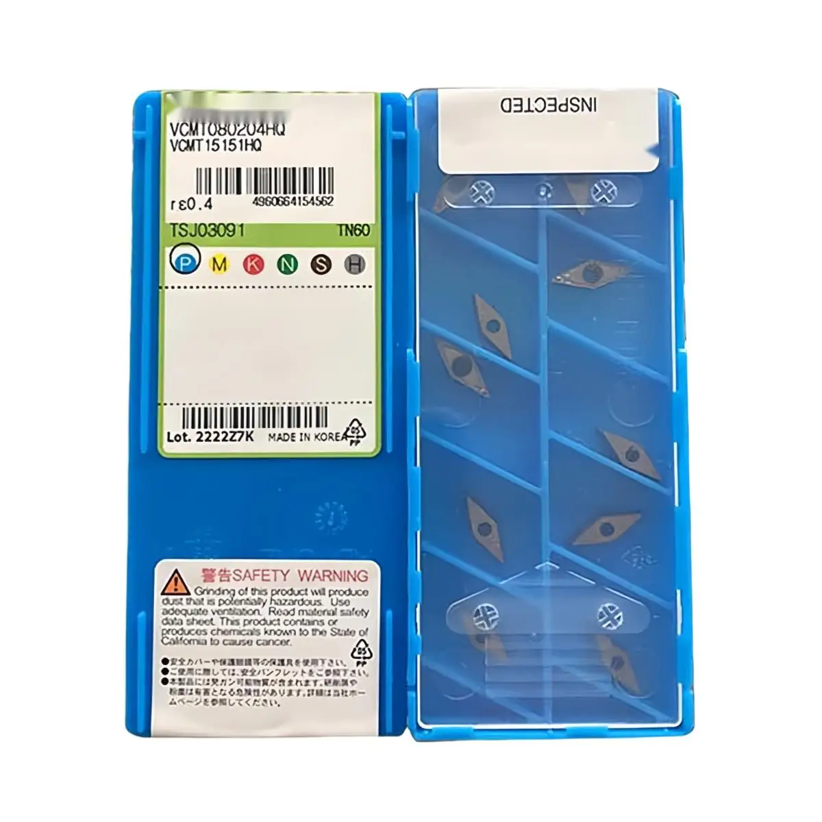 Kyocera Original VCMT VCMT1604 VCMT160408HQ CA5525 VCMT160404HQ VCMT080204HQ VCMT080202HQ TN60 Carbide Turning Inserts - view 4
