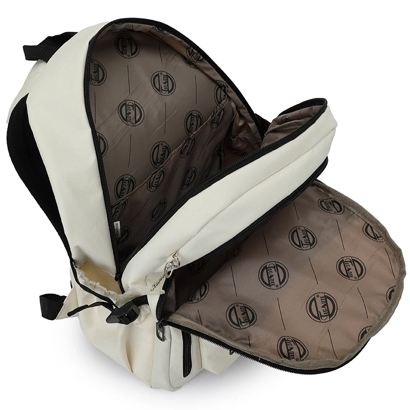 Nesitu alta calidad A4 gran capacidad Oxford hombres mujeres mochila para ordenador portátil mochila escolar ligera bolsa de viaje rojo blanco negro M1793