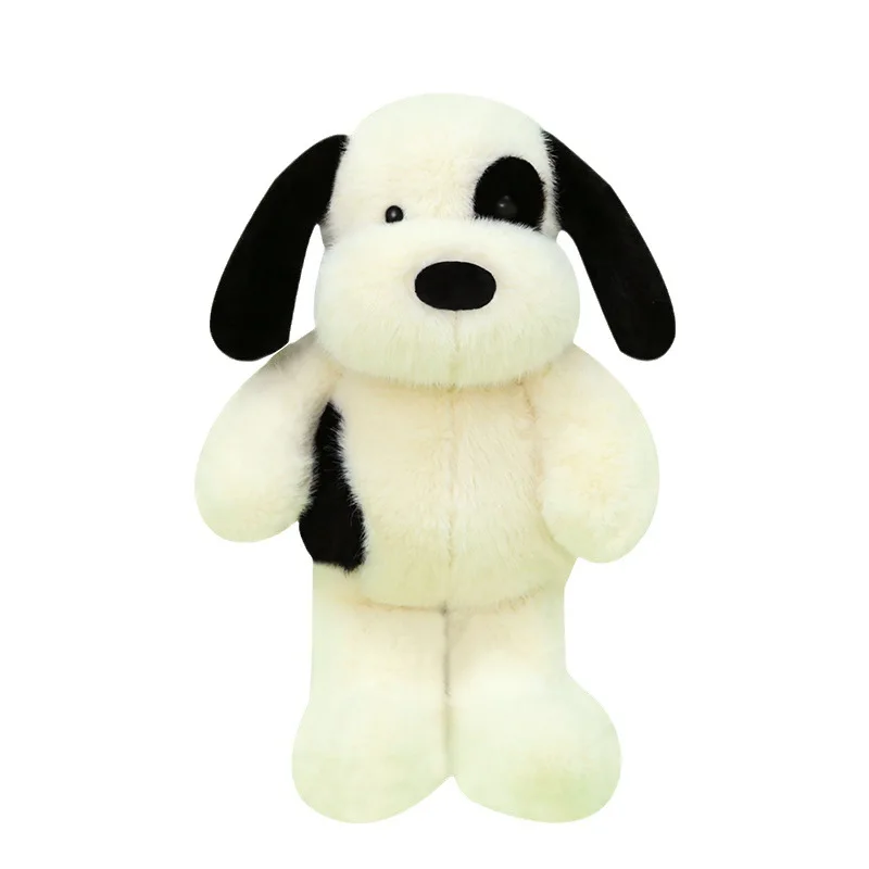 Perro de peluche de dibujos animados manchado, perro pirata creativo, animal suave para niños, regalo de vacaciones, muñeco de perro relleno