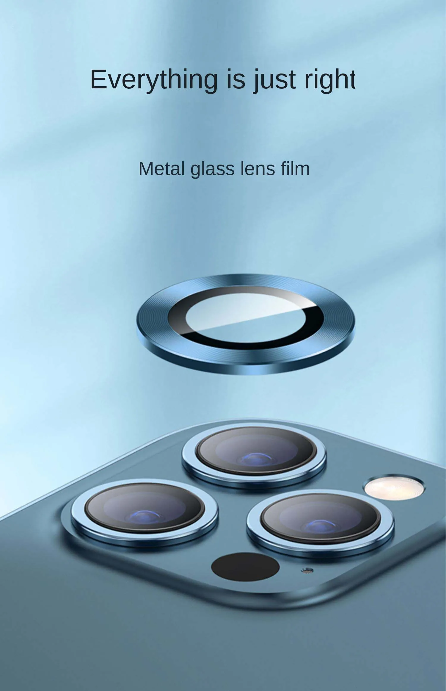Kameraobjektiv-Schutzglas für iPhone 14 13 12 11 Pro Max Objektiv Metallringschutz auf iPhone 12 13 Mini 14Plus 14Pro Max Film – Detail 6