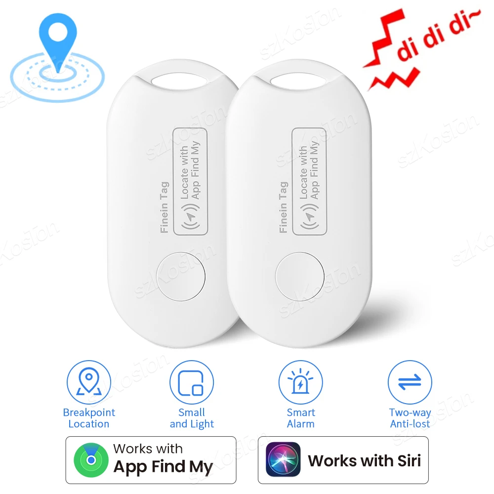 Smart Tag Global Locator Mini GPS Tracker Works with iOS Find My APP Anti-lost Finder Locator for Keys Wallet Car Pet Luggage