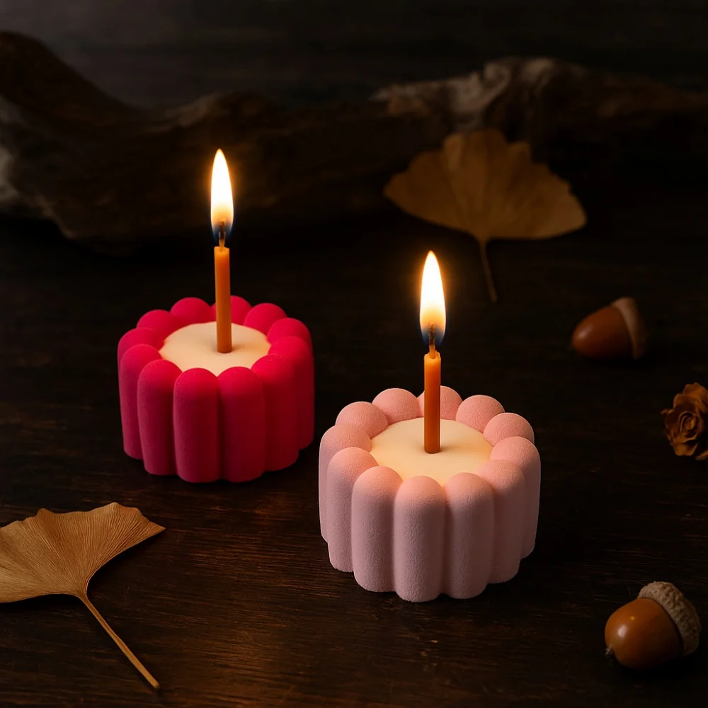 Donut Scented Candle Silicone Mold Diy Heart Mould Diy Plaster Cake Silicone Mold Creative Home Decor Birthday Gift