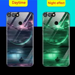 2021 Luminous Phone Case For Huawei Honor 30S View V30 Pro V20 V10 10i 9A Night Shine Glass Cover For Honor 30 20 Pro 8X 7X PLAY