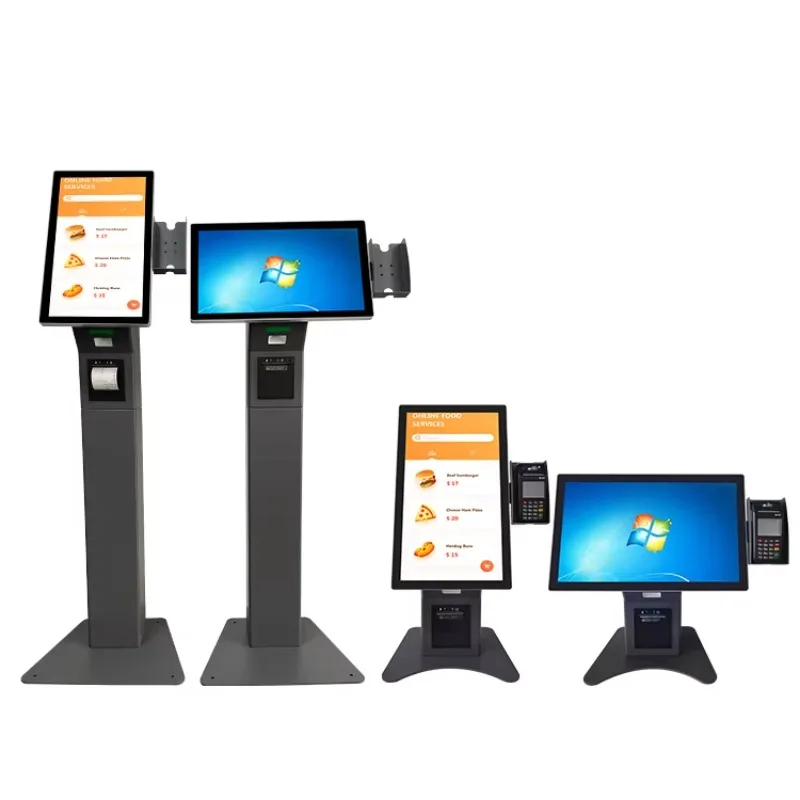 15.6 21.5 Inch Touch Screen Printed Donation Kiosks Android windows Small Self Service Payment Printing Kiosk