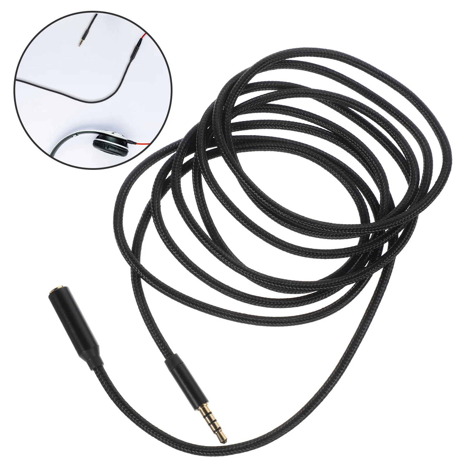 

Female to Male Audio Extension Cable 2m 3.5mm Cord Aux Cable Accessory for Headphones Phone Car Speaker Aux Extender