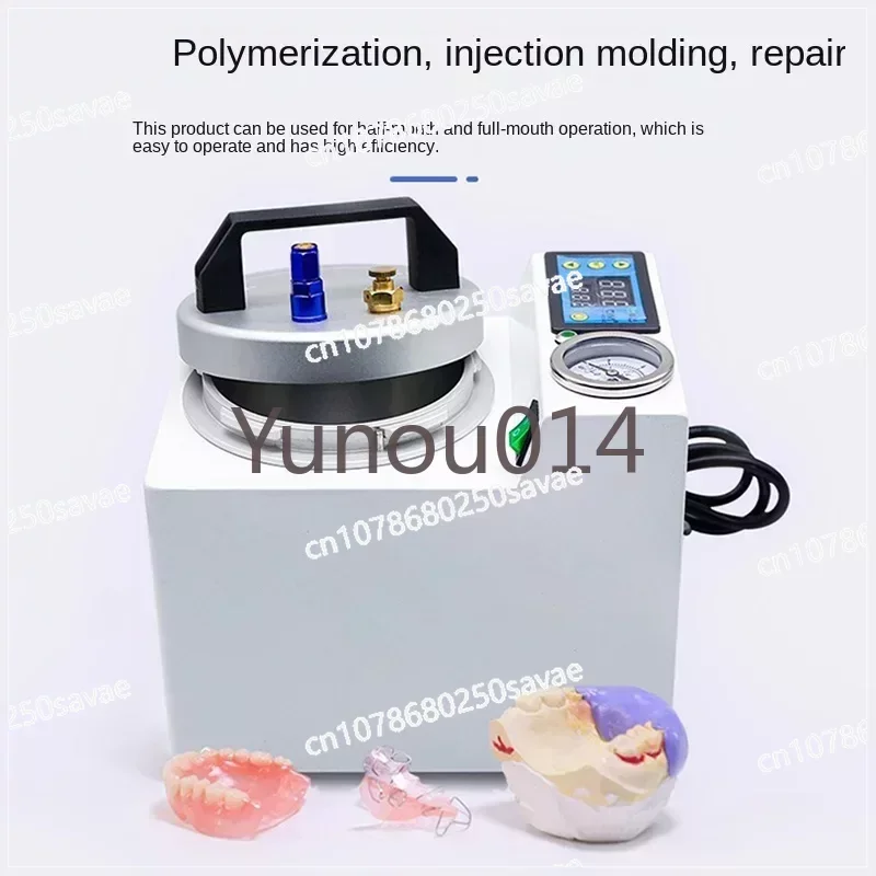 Dental Lab Automatic Polymerizer Portable Curing Pressure Pot Polymerizing Digital Display  Adsorption Silicone Rubber Repair