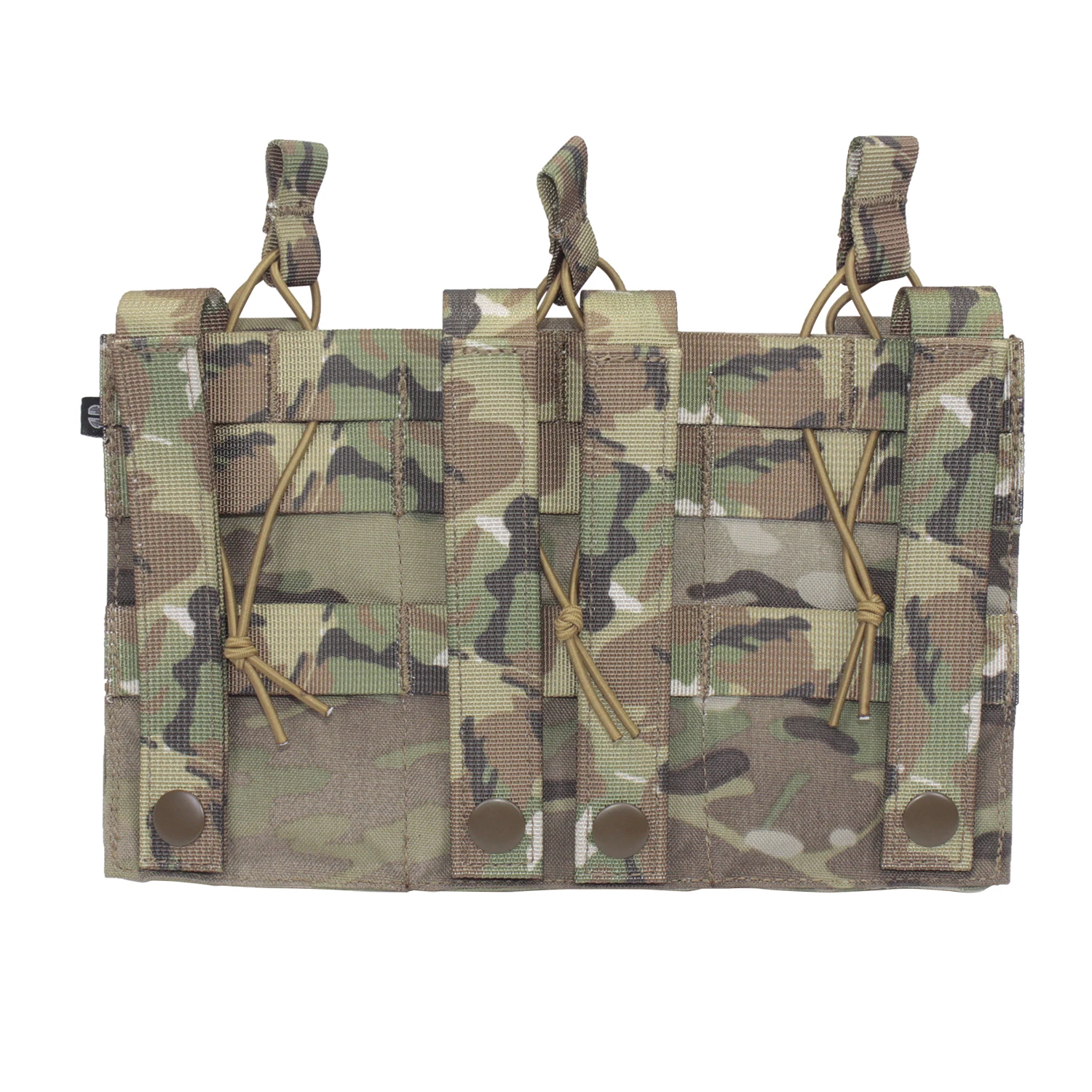 

Laser-Cut Triple Tactical Magazine Pouch For Tactical Vests Molle Compatible With 5.56 Magazines Airsoft Paintball Shooting