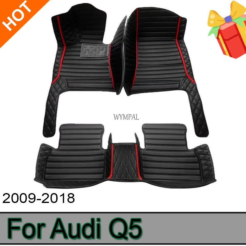 

Artificial Leather Custom Car Floor Mats for Audi Q5 2009-2018 Year Interior Details Car Accessories