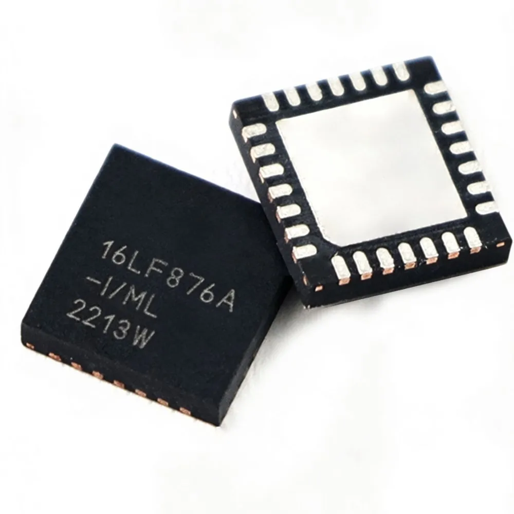 5PCS PIC16LF876A-I/ML PIC16F18855T-I/ML PIC18F26J50-I/ML PIC18F26K22-I/ML PIC18F25K22-I/ML PIC18F25J10-I/ML QFN-28