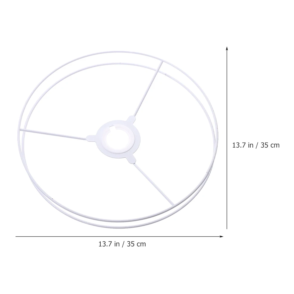 

1 Set Iron Lampshade Frame Ring Diy Metal Support For Chandelier Table Decoration Durable Sturdy Vintage Style Light