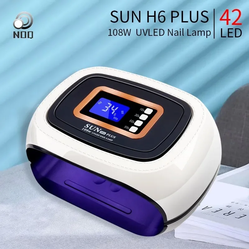 NOQ SUN H6 Plus UV LED Lamp Max84W For Nails 42Leds Nail Dryer Gel Drying Polish Varnish Manicure Ice Lamp Nail Art Tools