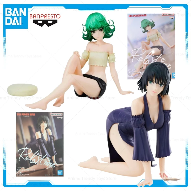 En Stock Original Banpresto Entspannen Zeit One Punch Man Tatsumaki Fubuki Figura Anime Echte Sammeln Modell Geschenk WY