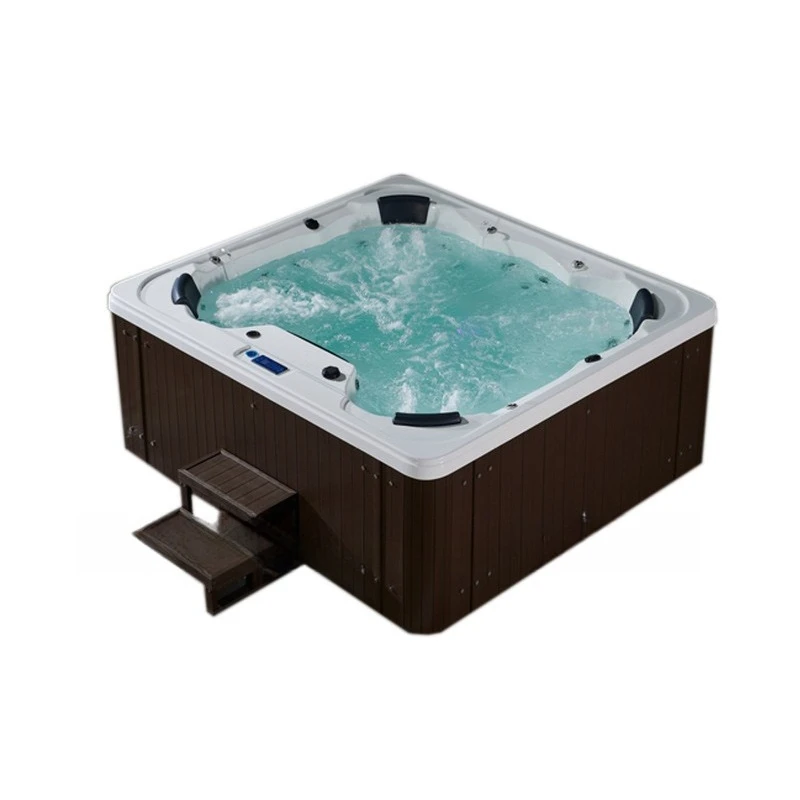 Outdoor hot spring, luxury surfing massage large pool bathtub, heated villa large multi-person bath