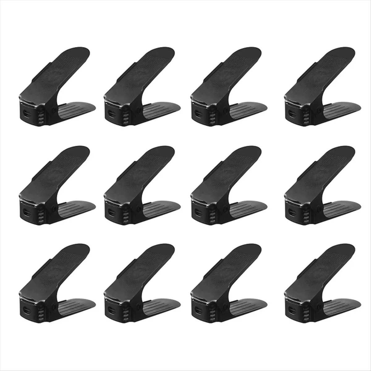 New 12 Pack Shoe Slots Organizer Shoe Storage Shoe Space Savers 50%, 4 Levels Adjustable Shoe Rack