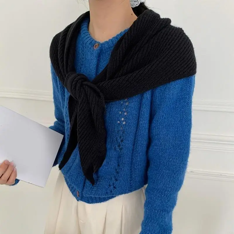 Crosses Crochet Unisex Scarf Premium Acrylic Fabric Winter Warmth Accessory For Outdoor Family Travel And Daily Use 6XDA