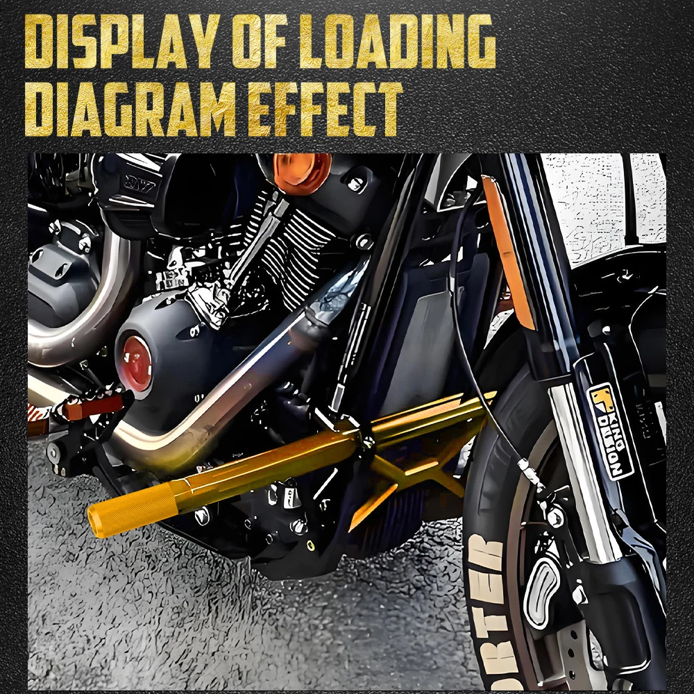 Motorcycle Front Engine Guard Crash Bar For Harley Softail Street Bob FXBB Low Rider Standard 2018-25 Bumpers Falling Protector