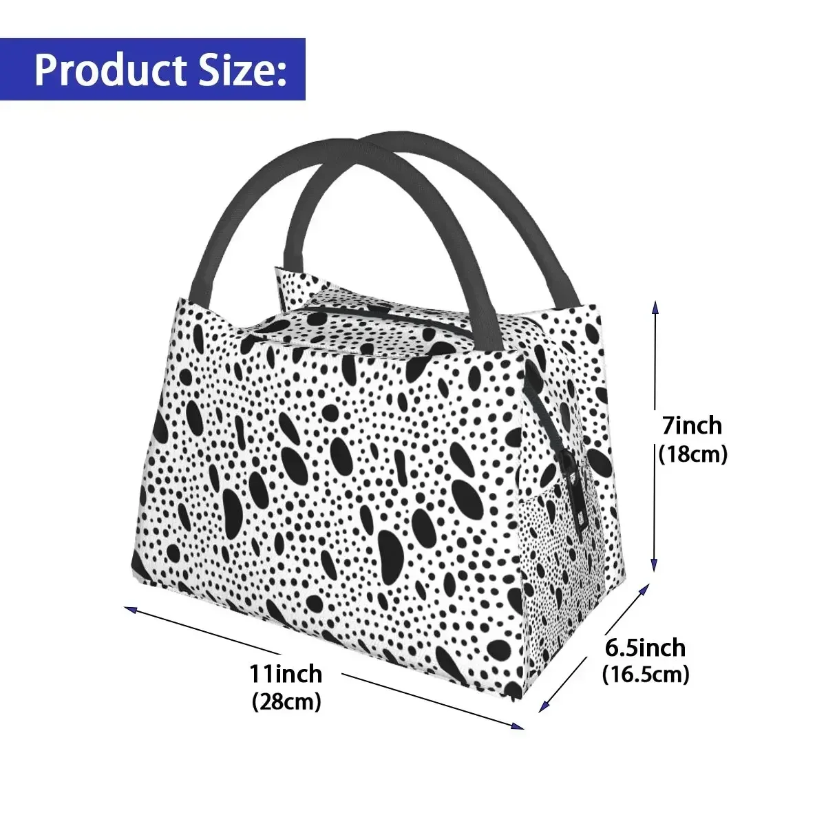 Wild Animal Skin Print Lunch Bag Spots Fun Lunch Box Picnic Portable Insulated Tote Food Bags Designer Cooler Bag