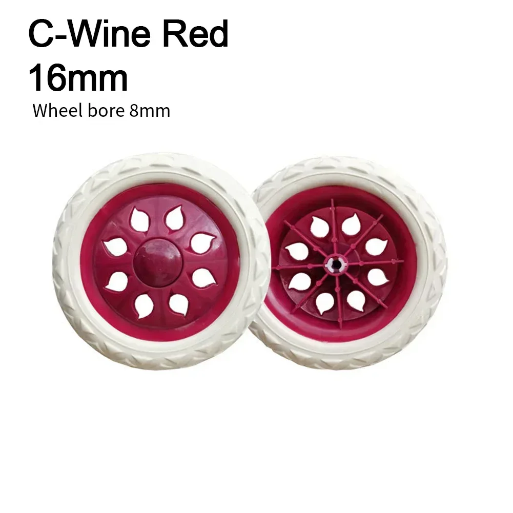 2PCS Caster Wheels Replacement Wheels Rubber For Industrial Carts Lawn Tools Outdoor Equipment Wheelbarrow Wheels