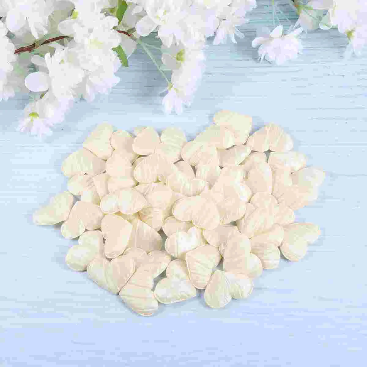 50 Pcs Heart-shaped Decor Romantic Ornament Confetti Party Adornments Unique Folds