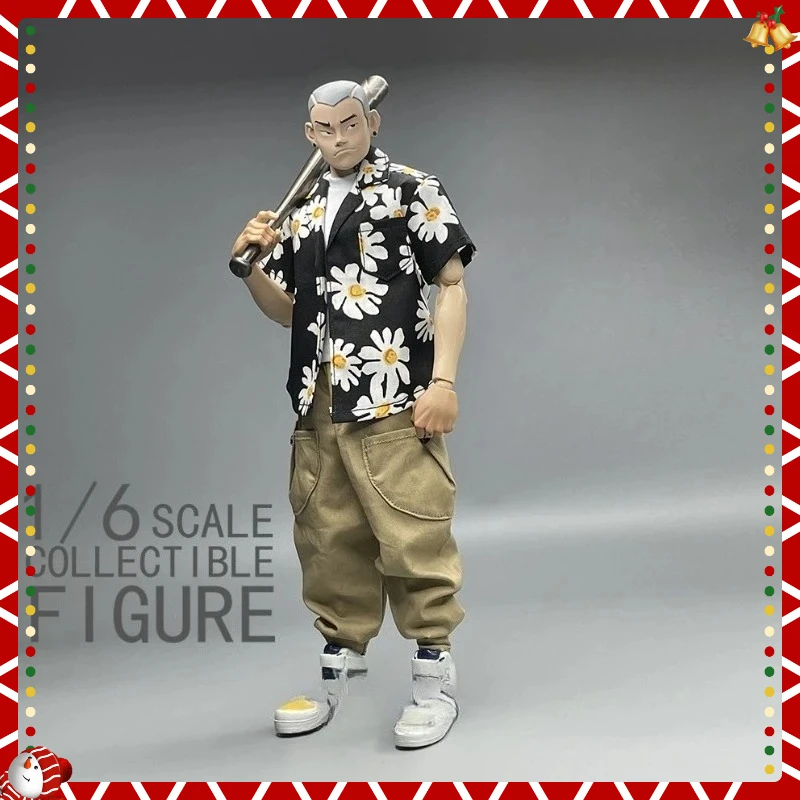 

1/6 масштаб, модная рубашка с короткими рукавами, игрушечные фигурки, модель одежды для 12-дюймового мужского солдата, обычная форма тела, украшение