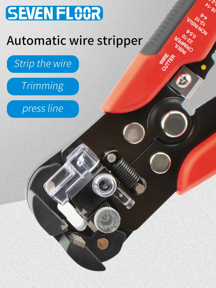 Pince à fil pour électricien professionnel, dénudeur de fil de câble, pince à sertir, outil de dénudage automatique