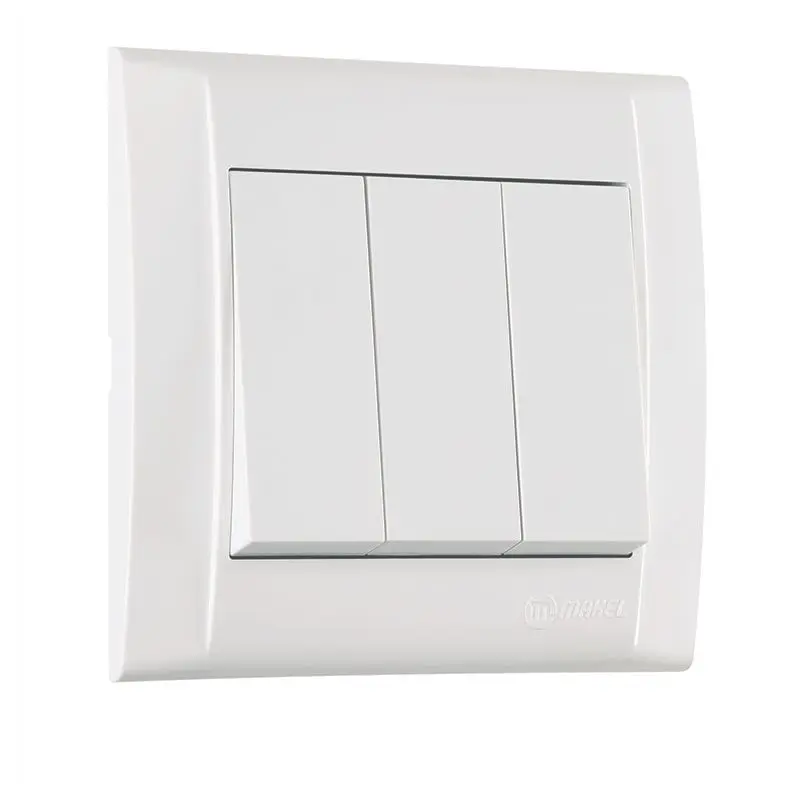 DEFNE 3'Lü Key 1 + 3 Module Cover (White) MAKEL