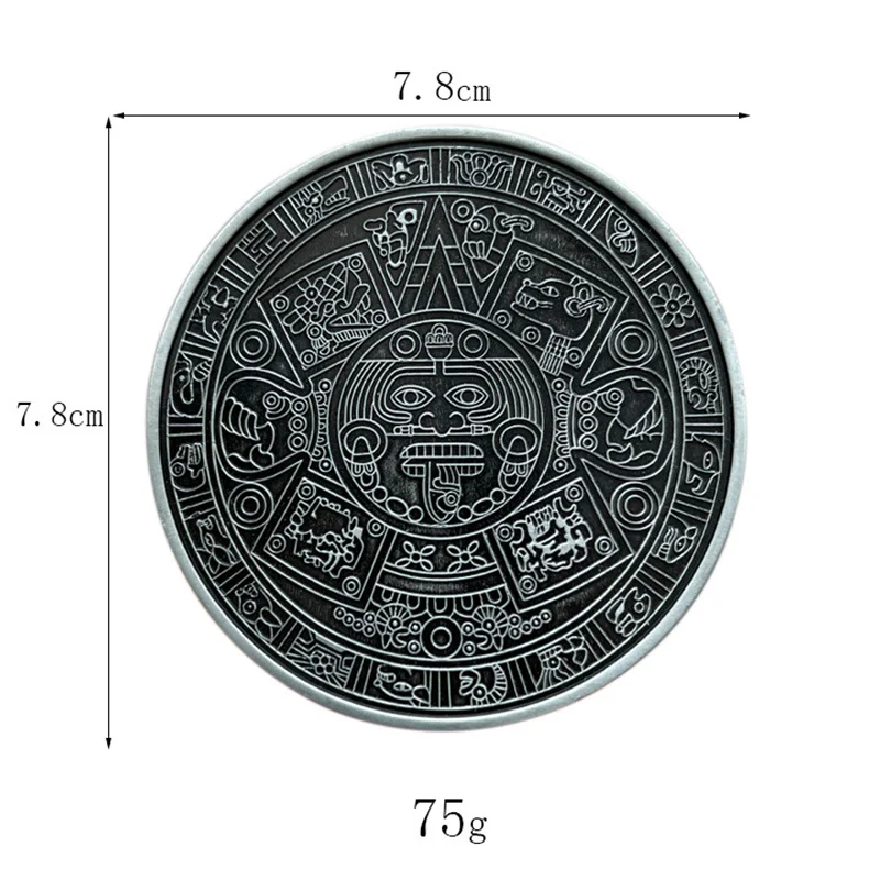 

Пряжка ремня с солнечным календарем Atz в западном стиле