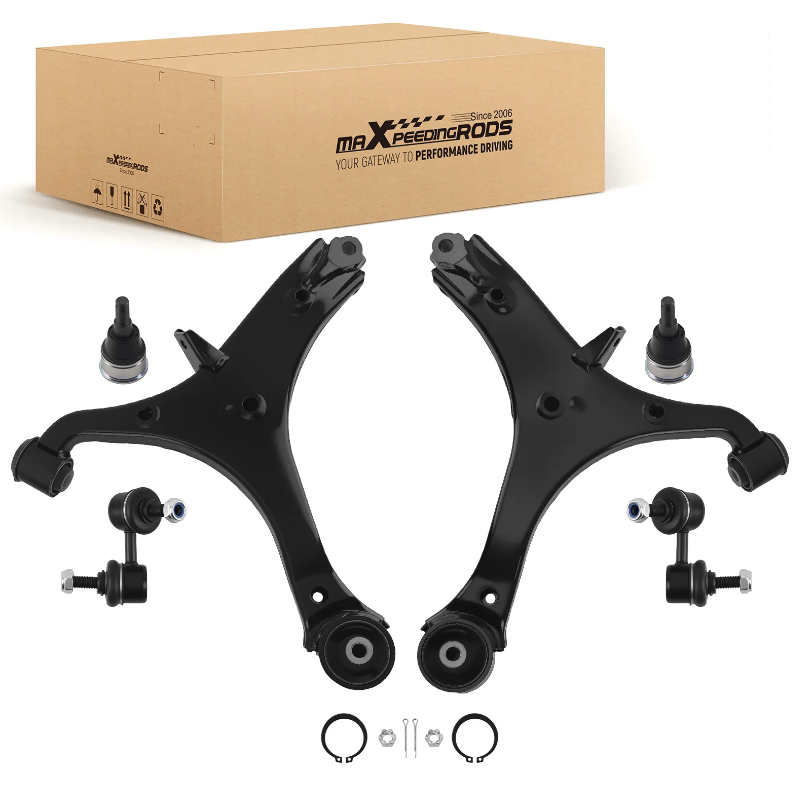 Front Lower Control Arms Ball Joint Sway Bars Links for Honda Element 2003-2011 K622174 K622173 K500004