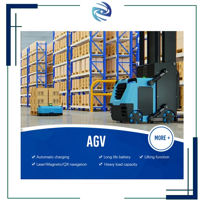 1.5T Autonomous Navigation AGV Stacker High Load Capacity Customized Multi-Functional Interfaces For Retail Industries New