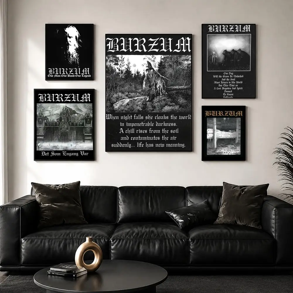 B-burzum Filosofem Painting Calligraphy Wall Art Canvas Poster Premium Home Decor Print for Living Room Bedroom