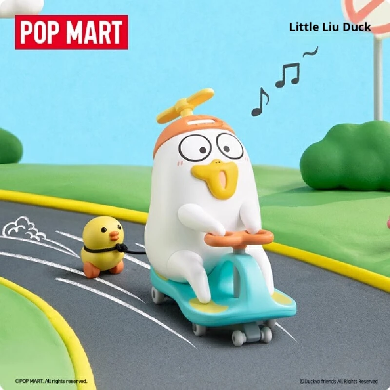 الأصلي Popmart Duckyo Never Grows Up سلسلة صندوق أعمى تحصيل الحلي صندوق غامض لطيف العصرية اللعب عيد ميلاد اللعب الهدايا