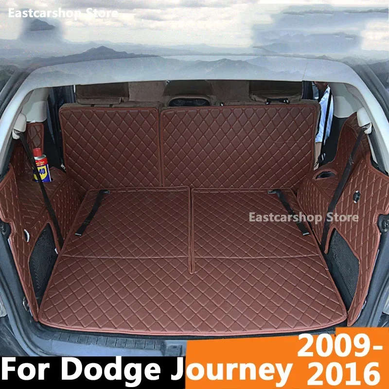 

For Dodge Journey 2016 2015 2014 Car All Inclusive Trunk Mat Leather Durable Cargo Liner Boot Carpets Rear Interior 2009-2013