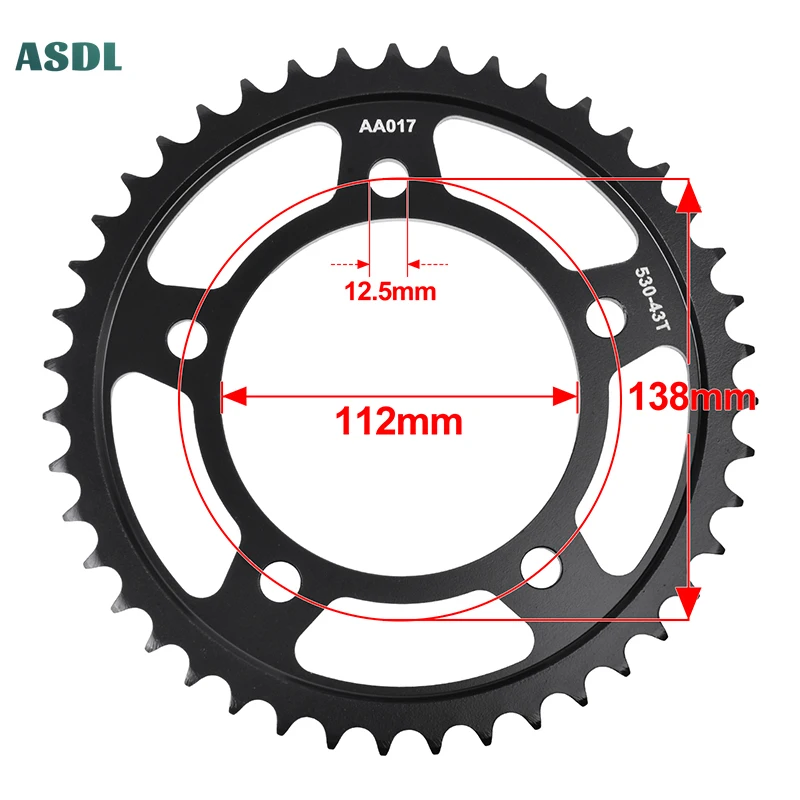 530 43T 15T Motorcycle Front Rear Sprocket Cam Wheel for Honda CBR600 SJR USA 1996 CBR 600 F2/F3 USA FM FN FP FR PC25 1991-1996