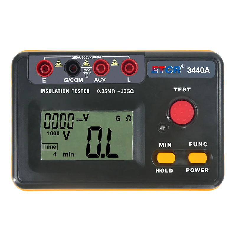 

ETCR3440A 1000V 0.5MΩ-40GΩ Digital Insulation Resistance Tester Megohmmeter Highly Voltmeter Continuity Tester