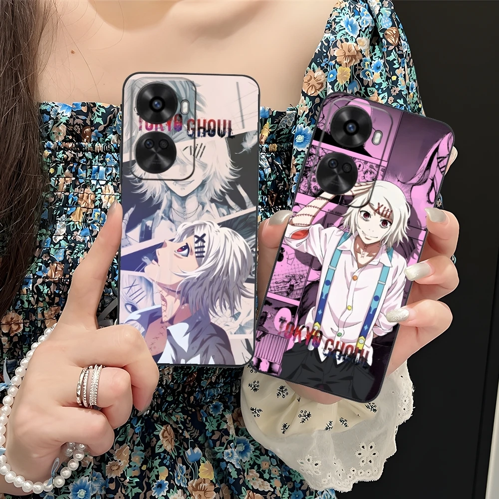 Tokyo Ghoul Juuzou Suzuya Mobile Phone Case for Huawei Nova 12 11 10 9 8 7 Pro SE 5G Black Soft Phone Cover Shell