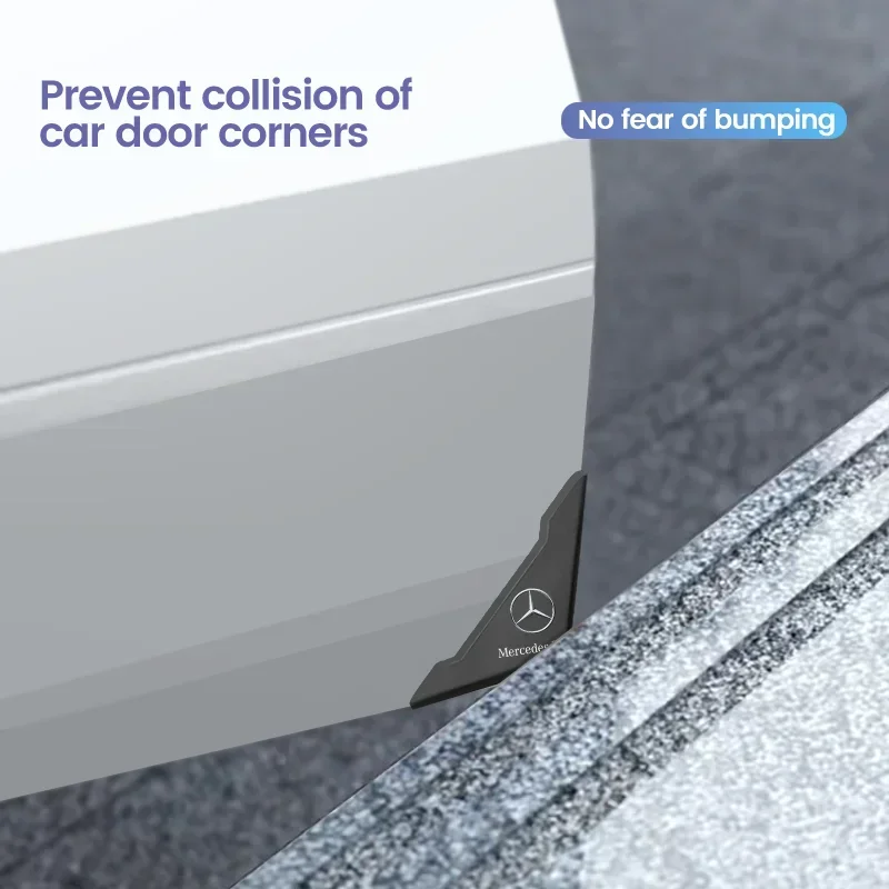 باب السيارة الحرس حافة ركن حامي ملصق شعار اكسسوارات السيارات لمرسيدس بنز W211 W203 W204 W210 W124 W202 CLA W212 AMG