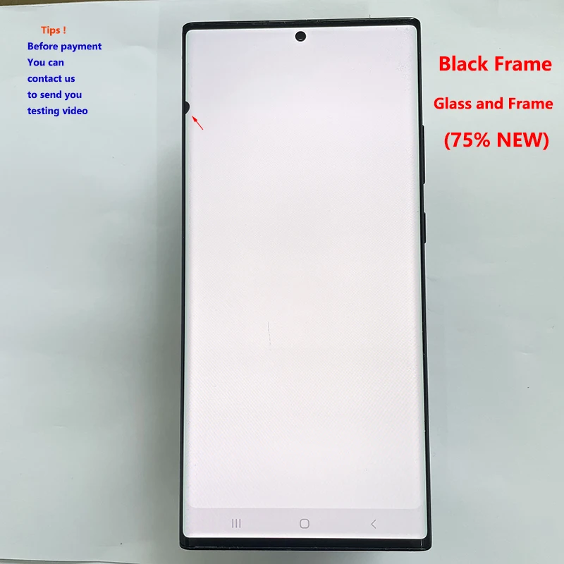 NONE Mit Dot Line LCD für Samsung Note 20 Ultra 5G N985 N986F N986B LCD Display Touch Screen mit Mängel Bildschirm ersetzen 3