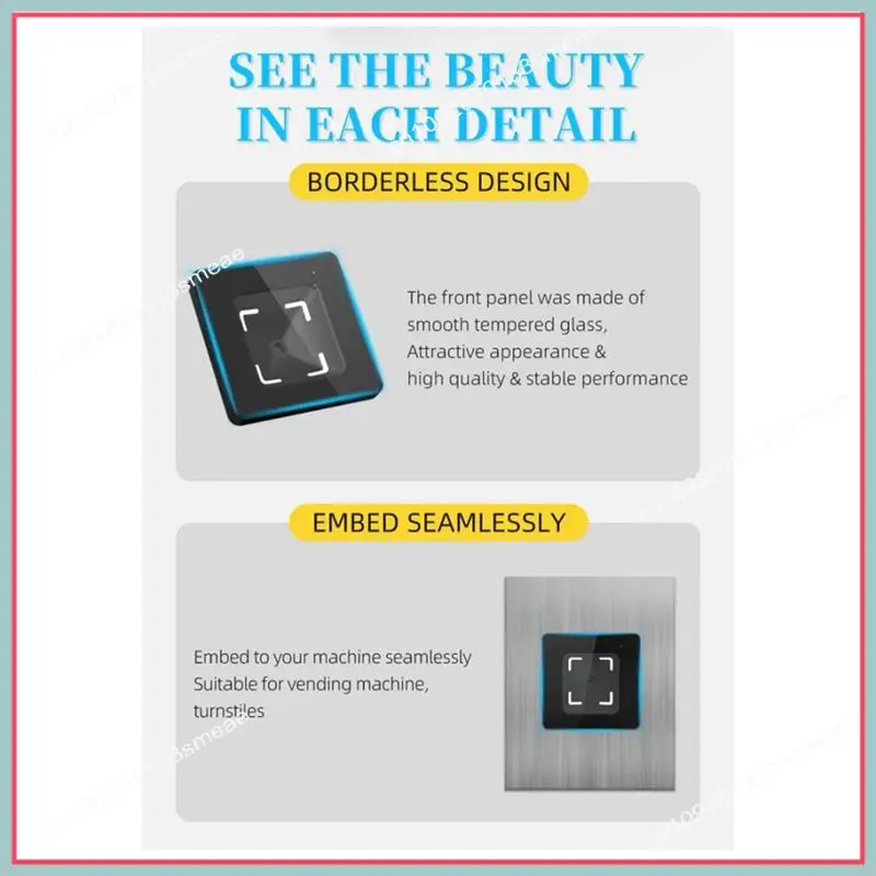 

N94R 1 PCS M350 Access Control QR Code Reader(RS232) Durable Easy Install Easy To Use