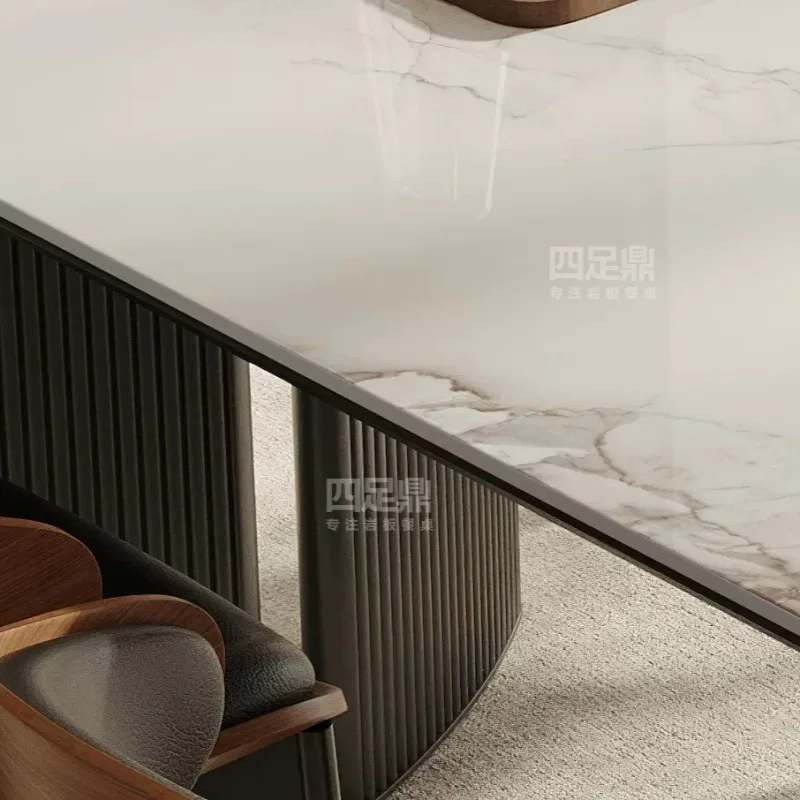 Waterproof Luxury Dining Table Modern Simplicity Rectangle Organiser Dining Table Living Multifunctional Design Home Furniture