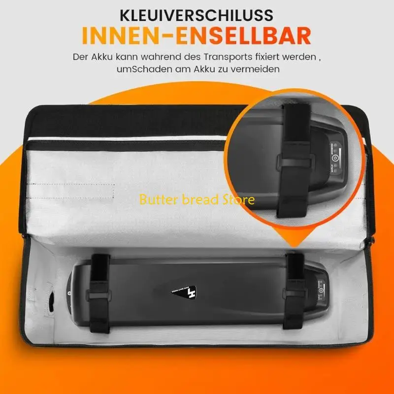 W89C Burst Proof Fireproof Waterproof Electric Bike Battery Storage Safety Bag