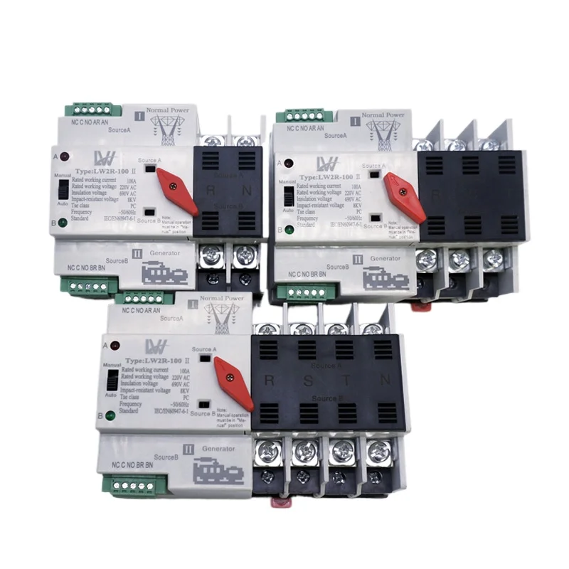 

Photovoltaic Solar Dual Power Automatic Transfer Switch Household Isolation Switch Power Two-Way Switch