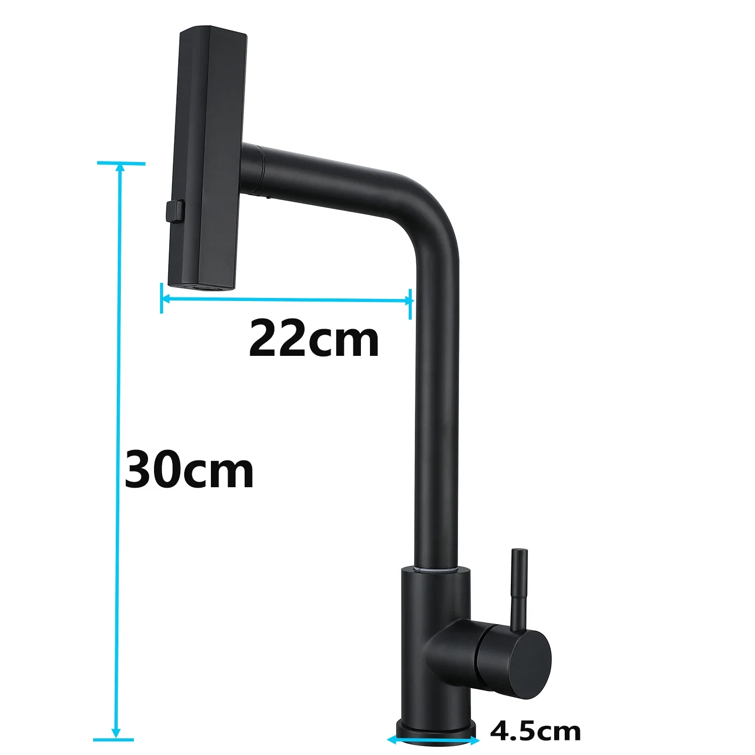 Sense Kitchen Faucet  360 ° Rotation Cold and Hot Deck Mounted Pull Out Sink Waterfall Tap